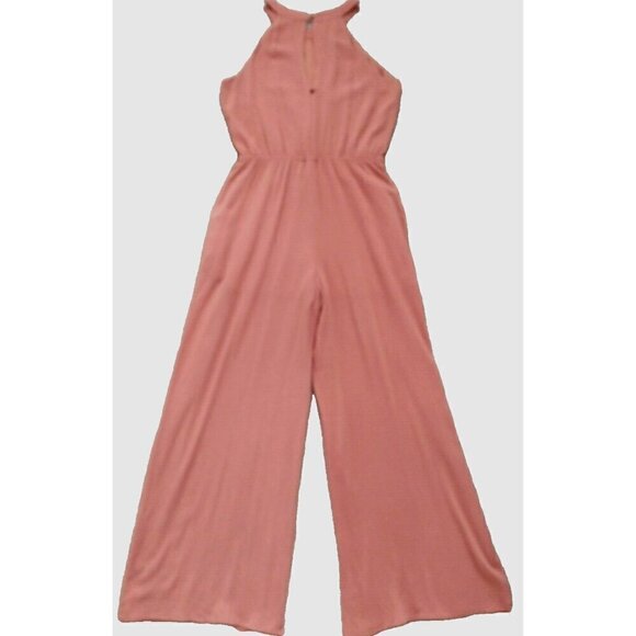 BluIvy Womens Jumpsuit Terracotta Orange/Clay Jewel Neck Wide Leg  - Med NWT - Picture 6 of 10